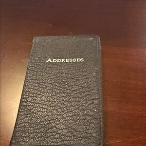 Tiffany & Co. Black Address Book